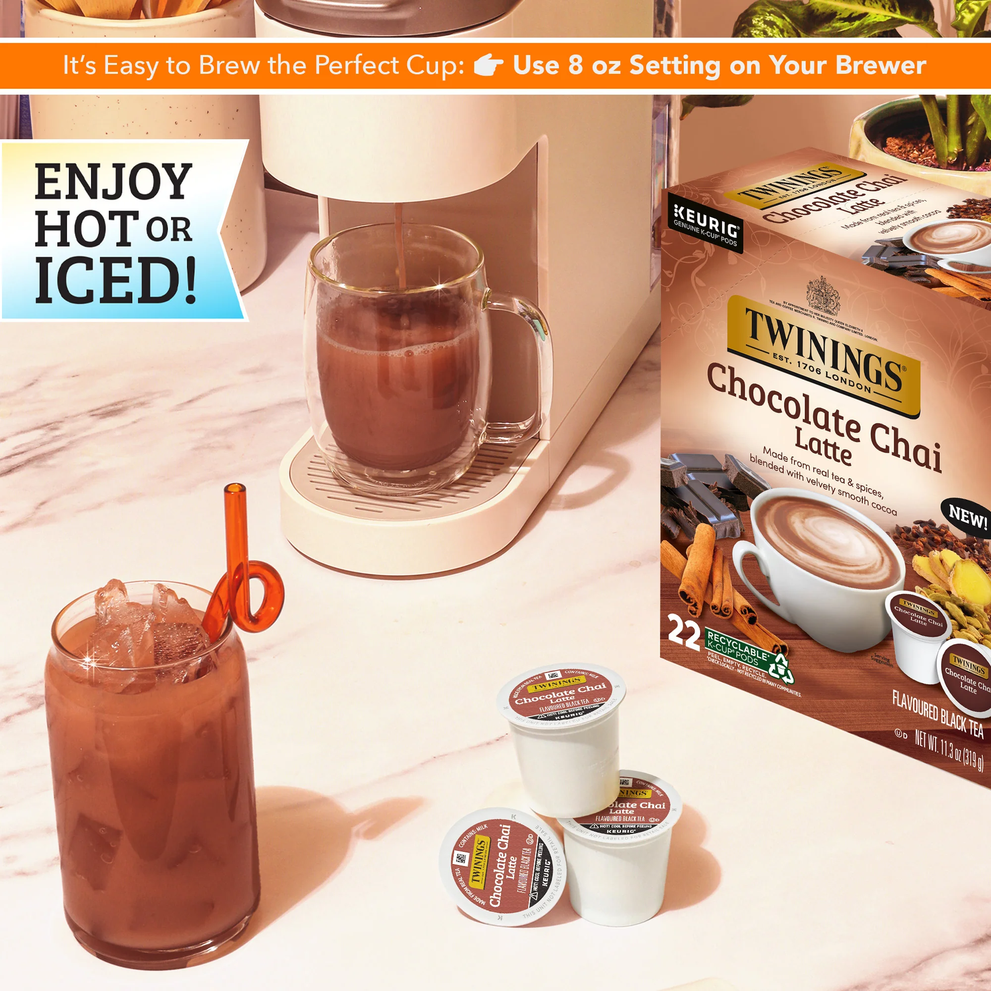 Chocolate Chai Latte Tea K-Cup® Pods - Image 3