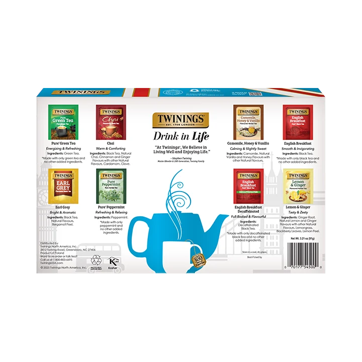 Classics Collection Gift Box:  Black, Green & Herbal Teas - Image 4